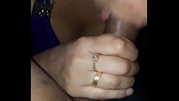 Married woman giving a hot blowjob