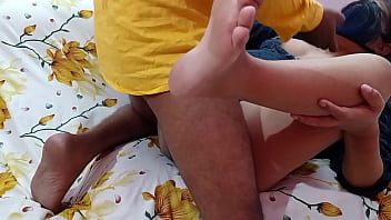 Desi Brother-in-Law and Sister-in-Law’s Spicy Banana Sex with Loud Hindi Moans
