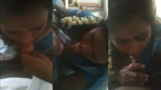 Southern siren services her man with a deep, passionate Tamil throat session