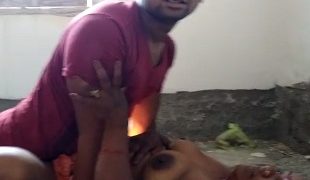 Village gangbang with a cheap slut