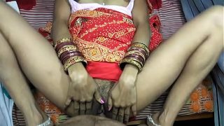 Desi Bhabhi Gets Ravished at Home in Red Saree