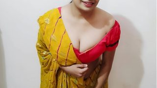 Caught her brother-in-law jerking off, then got railed by his huge cock (Hindi audio)