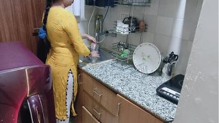 Caught My Horny Stepmom Begging for It in the Kitchen – Desi XXX