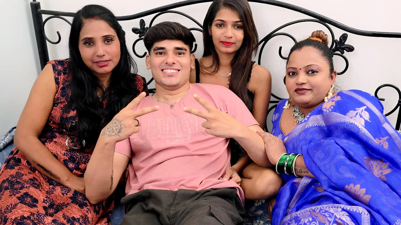 Desi Babe Invites Boyfriend for Wild Foursome with Her Friends: Hardcore Gangbang Action
