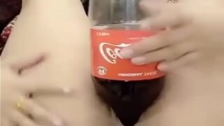 Delhi Girl Fucks Her Pussy with a Coke Bottle
