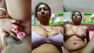 Desi aunty’s explicit MMS: revealing her big tits and wet pink pussy