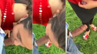 Desi darling deepthroats her man’s cock in the lush garden under the Kolkata moon
