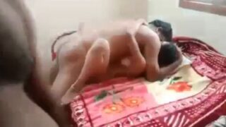 Desi wife gets double stuffed by her husband and his friend in a steamy Indian threesome