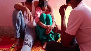 Husband shares his wife with a stranger in a raw, rustic sex tape