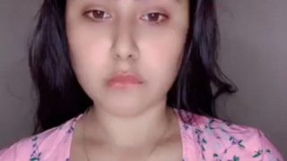 Indian beauty teasing her tits and pinching her nipples