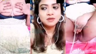 Sizzling Desi Babe Teases and Tempts with Hot Video Call Action