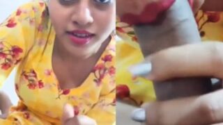 Sultry Indian beauty delivers a sloppy, deep-throat blowjob