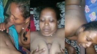 Tamil MILF deepthroats her stepson and swallows his load