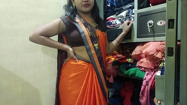 Stripping the maid’s sari and pounding her pussy in Hindi audio
