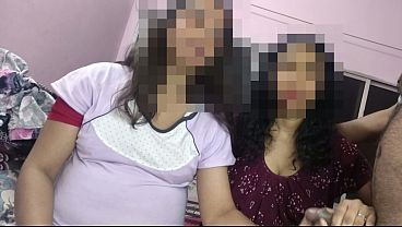 First time Bengali aunties had a threesome with their stepson