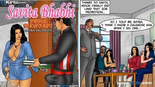 Savita Bhabhi Gets a Hot Delivery: Extra Sausage on Her Pizza!