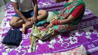 Poor girl selling clothes gets seduced by money and fucked! Clear Hindi voice.