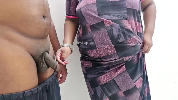 Desi Bhabhi Stroking a Hard Cock