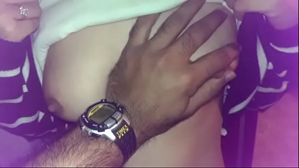 Squeezing those curvy Desi tits
