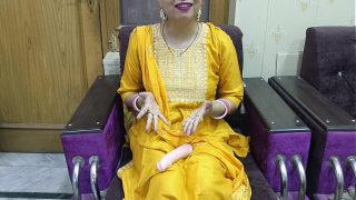 Horny husband gives his wife a mind-blowing birthday fuck with dirty Hindi whispers