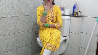 Desi Stepmom Gets Filthy with Stepson in the Bathroom – Hindi Moans