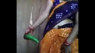 Desi Aunty’s Cucumber Fuck Fest