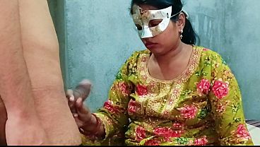 Desi bhabhi getting pounded hard from behind, her tight pussy moaning in Hindi