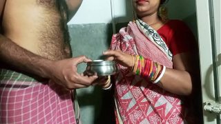 Daddy-in-law demands oil massage from daughter-in-law, then fucks her right at the gate!