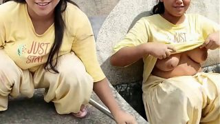 Hot Desi Village Girl’s Outdoor XXX Romance with Young Married Bhabhi on the Roof
