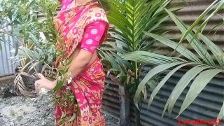 Hot Bengali Bhabhi Outdoor Fuck Session with Devar in Red Saree (Official Video)