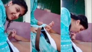 Curvy Desi beauty services her cousin with a deep, traditional Indian mouth worship