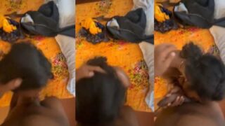 Sly cousin sneaks a secret desi blowjob from her bold girl