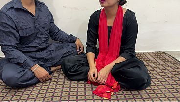 Desi wife gets passed around to a baba, moaning in Hindi