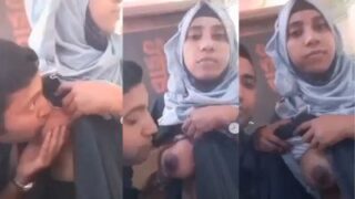 Desi stepmom gets her tits sucked hard by her stepson in hot video