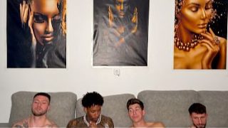 Interracial Gangbang: Double Vaginal with a Horny Indian Slut