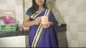 Desi bhabhi was sipping chai in the kitchen when her neighbor came and fucked her hard.
