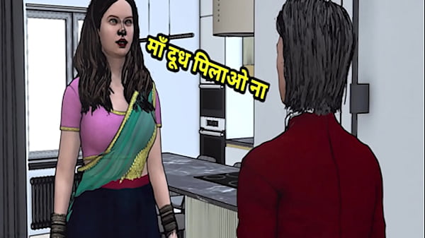 Indian desi step mom gets fucked by step son with Hindi dirty talk audio