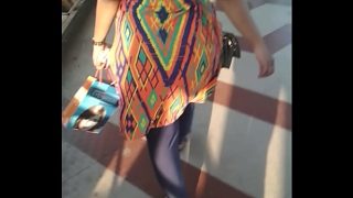 Big Indian aunty’s fat ass swaying as she walks
