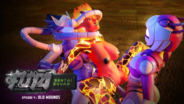 AdultTime – F.U.T.A. Sentai Squad Episode 4: Old Wounds – These dirty heroes get their tight holes stretched and filled by the squad’s biggest cocks, making them scream for more.