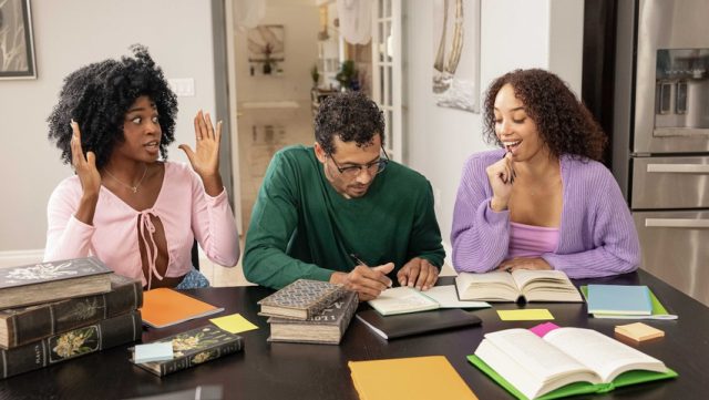College sluts learn all about big cock in class