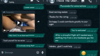 Sexting with my Uber driver on WhatsApp got me so wet