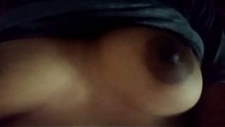 Desi slut strips down and flashes her real tits for everyone to see
