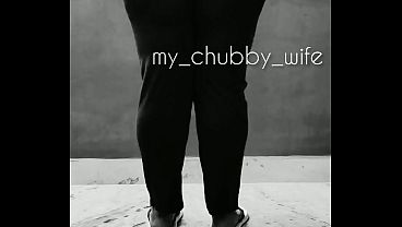 Indian chubby wife bares her fat ass, stripping down for a hot, nasty show