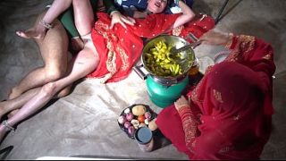 Indian step mom fucking in kitchen with dirty Hindi talk, horny desi action