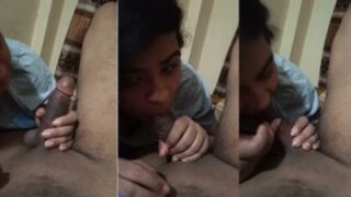 Young slut’s blowjob video sucking her uncle’s cock