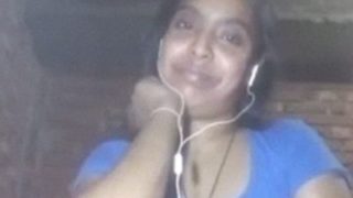 Watch a rural Bengali village girl finger herself on a video call
