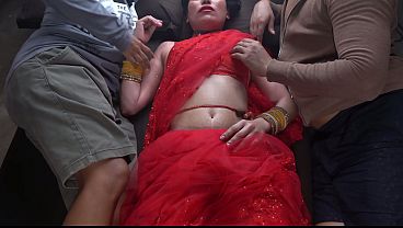 Desi stepmom gets wild with her two step sons in hot hindi XXX